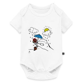 Pluie - Body à manches courtes Premium Bébé - blanc - Devant