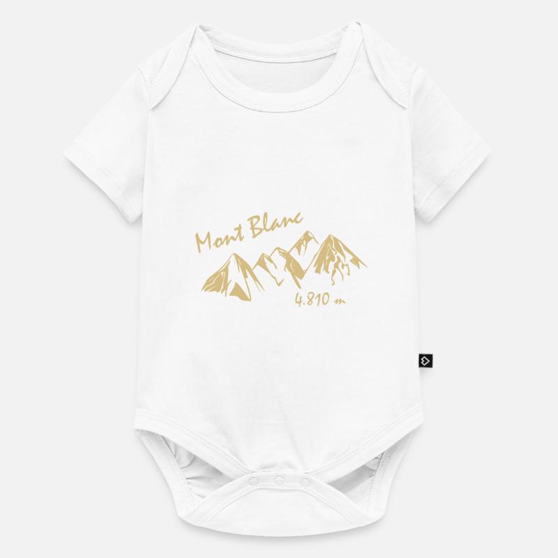 Mont Blanc - Body à manches courtes Premium Bébé - blanc