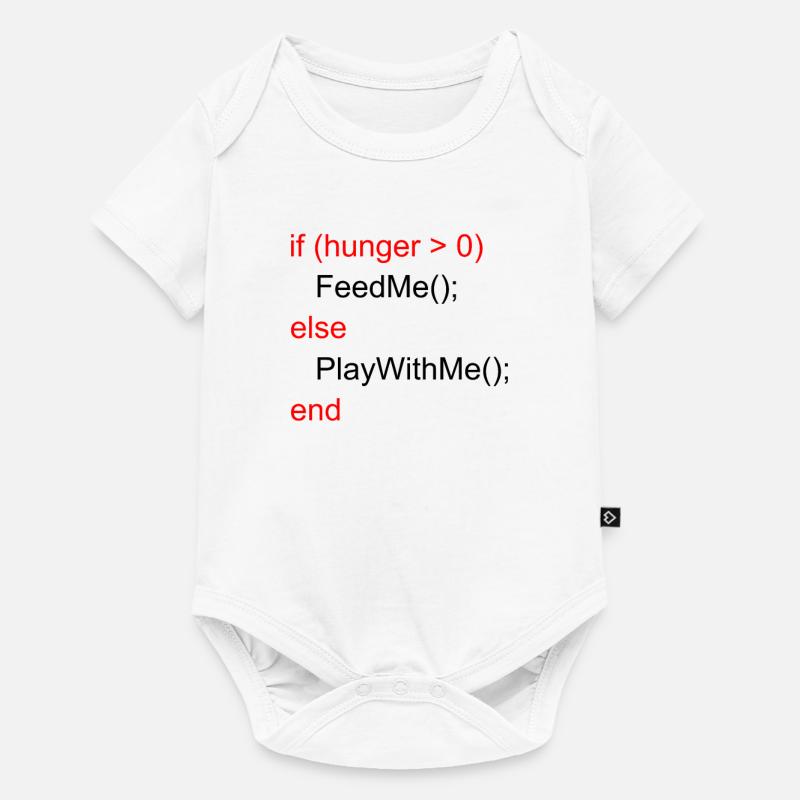Baby Programmierer Nerd Säugling Design Geschenk - Baby Premium Kurzarmbody - Weiß