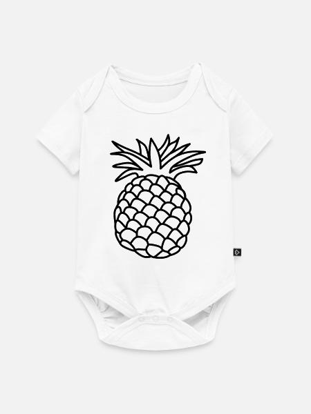 Ananas - Baby Premium Kurzarmbody - Weiß