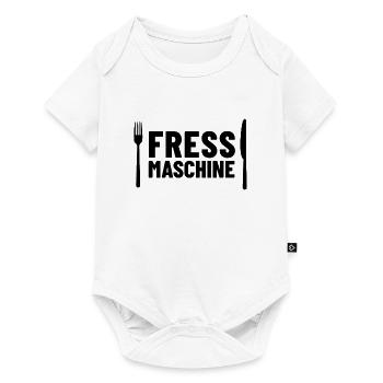 Fressmaschine - Baby Premium Kurzarmbody - Weiß - Vorne