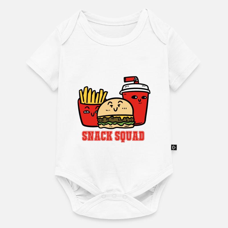 Snack Squad - Body à manches courtes Premium Bébé - blanc