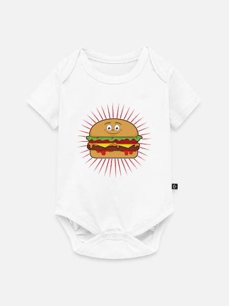 hamburger - Baby Premium short-sleeve bodysuit - white