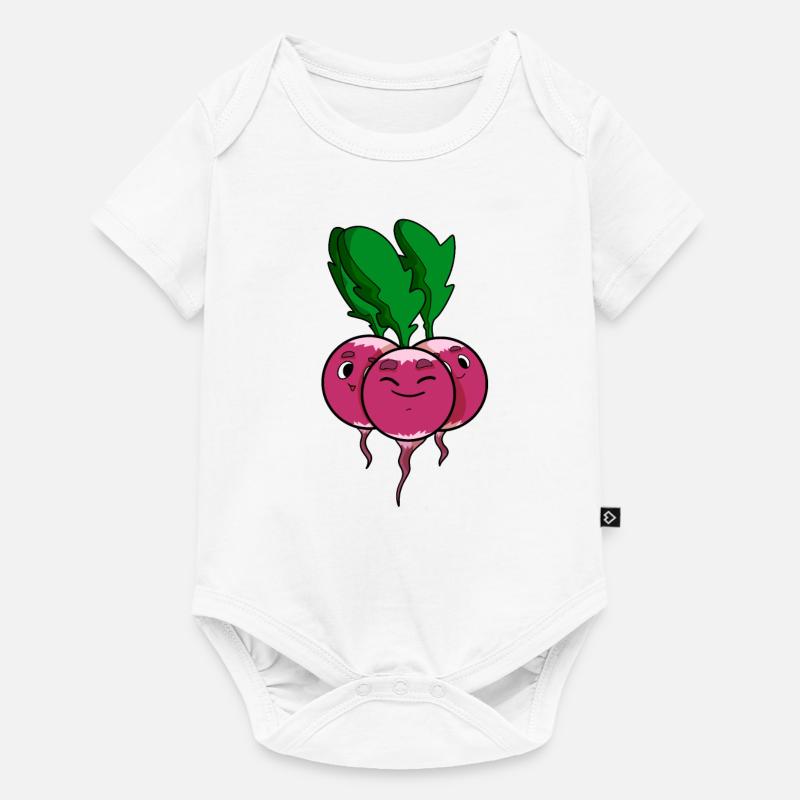 radis - Body à manches courtes Premium Bébé - blanc