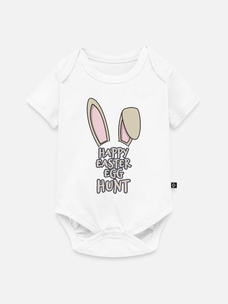 Happy Easter Egg Hunt - Baby Premium Kurzarmbody - Weiß