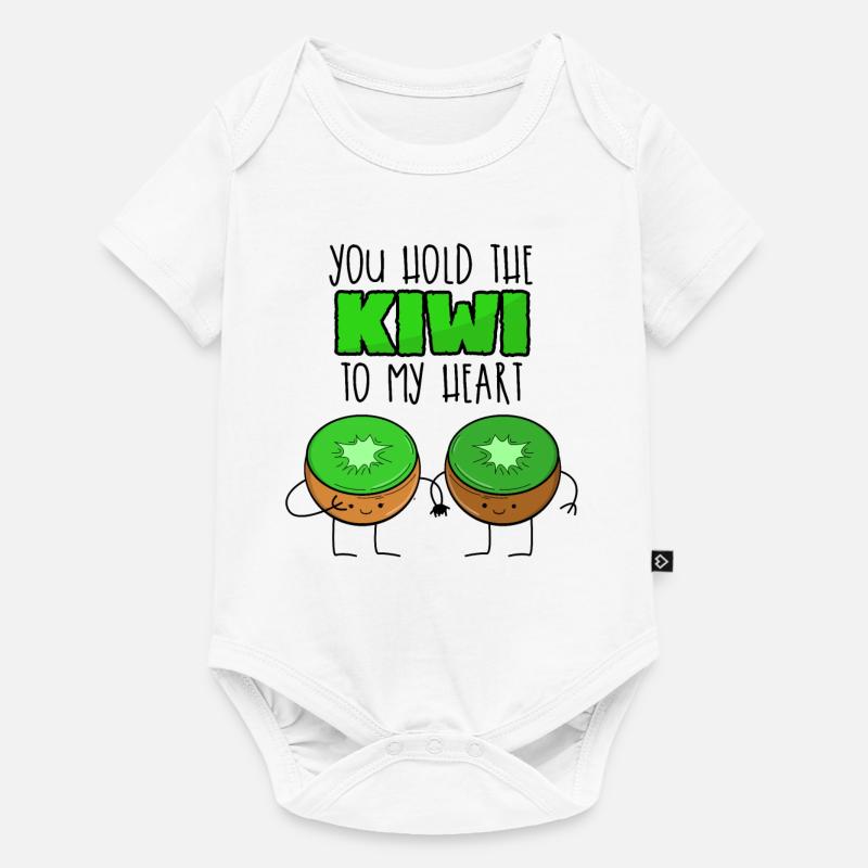 kiwi - Body Premium a maniche corte per neonati - bianco