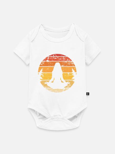 Meditation - Baby Premium Kurzarmbody - Weiß
