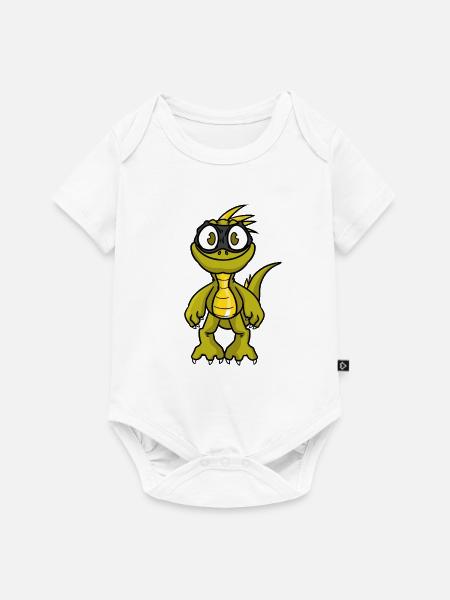 Robber Iguana, Leguan - Baby Premium Kurzarmbody - Weiß