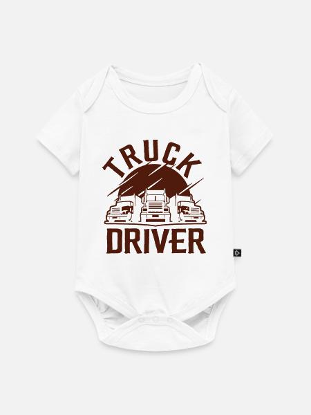 LKW Fahrer Führerschein - Baby Premium Kurzarmbody - Weiß