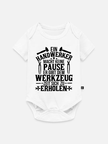 Handwerker - Baby Premium Kurzarmbody - Weiß
