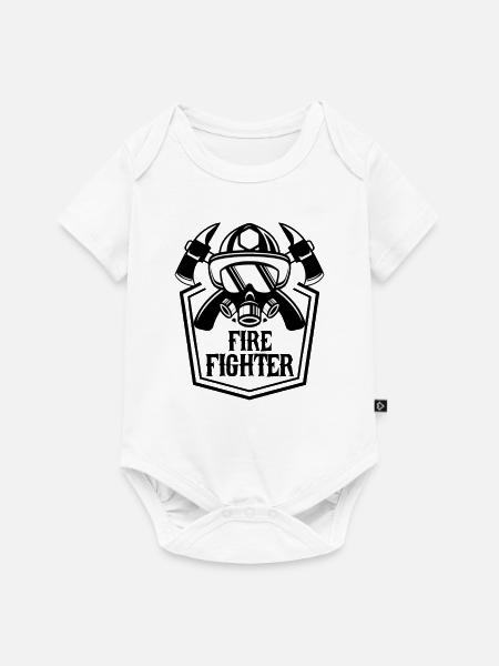 Feuerwehrmann Feuerwehrmann Feueraxt Ersthelfer - Baby Premium Kurzarmbody - Weiß