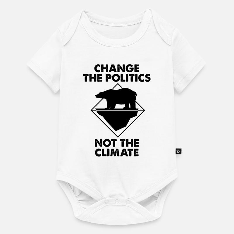 politique durable - Body à manches courtes Premium Bébé - blanc