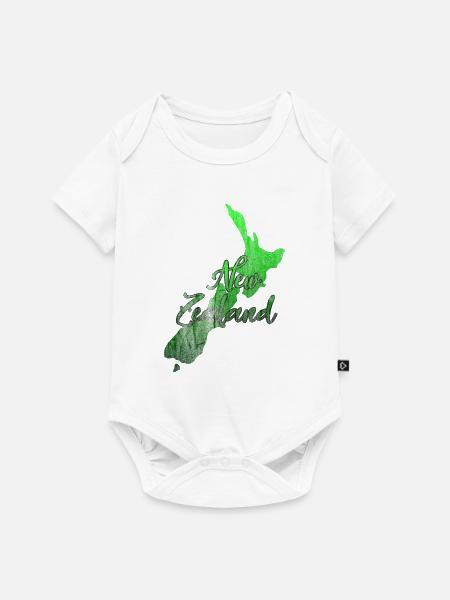 Neuseeland - Baby Premium Kurzarmbody - Weiß