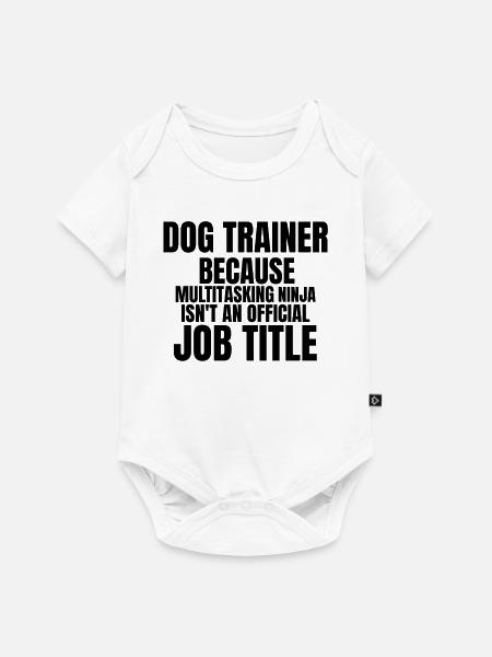 Hundeschule - Baby Premium Kurzarmbody - Weiß