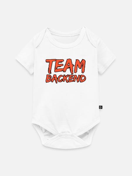 Team Backend Programmierer - Baby Premium Kurzarmbody - Weiß