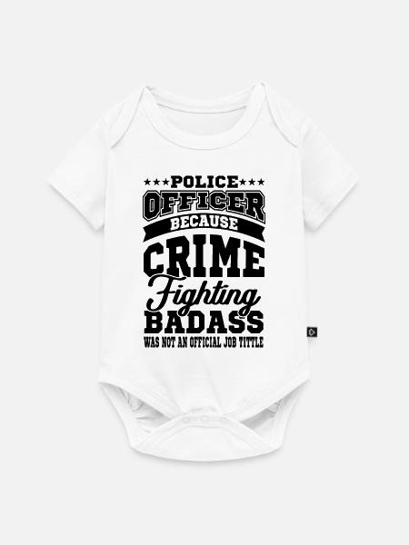 Polizei - Baby Premium Kurzarmbody - Weiß