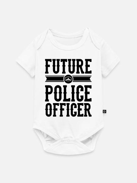 Polizei - Baby Premium Kurzarmbody - Weiß
