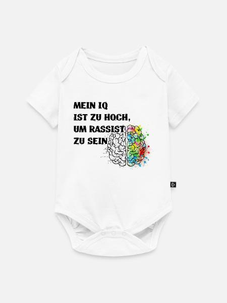 Gegen Nazis, Gegen Rechts Politik Shirt - Baby Premium Kurzarmbody - Weiß