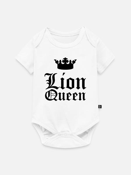 Lion Queen - Baby Premium Kurzarmbody - Weiß