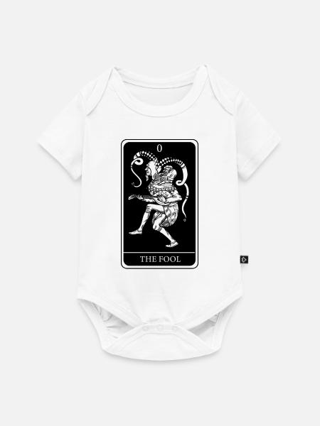 Joker Narr Tarot Karten Hellseher Wahrsager - Baby Premium Kurzarmbody - Weiß