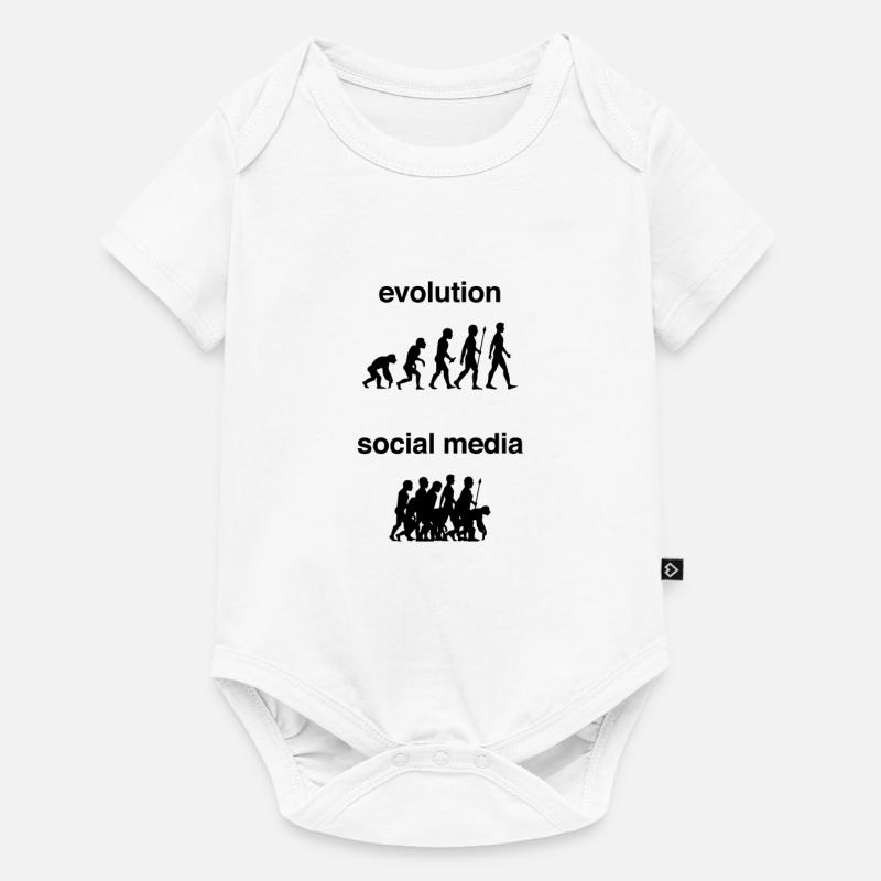 internet evolution - Baby Premium Kurzarmbody - Weiß