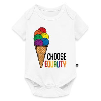 LGBT - Baby Premium Kurzarmbody - Weiß - Vorne