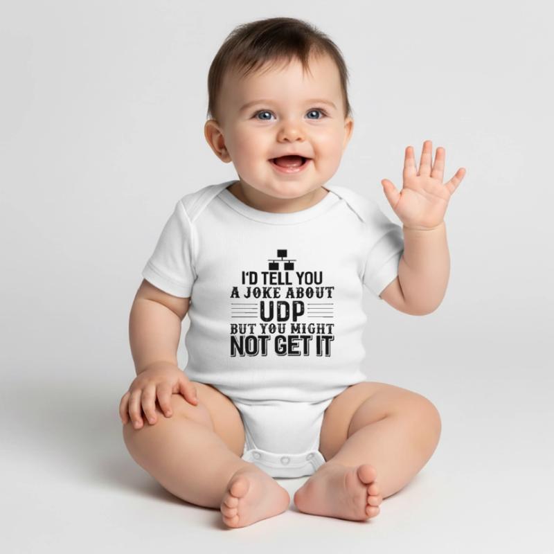 Computer Science Programmer UDP Joke Baby Premium short-sleeve bodysuit