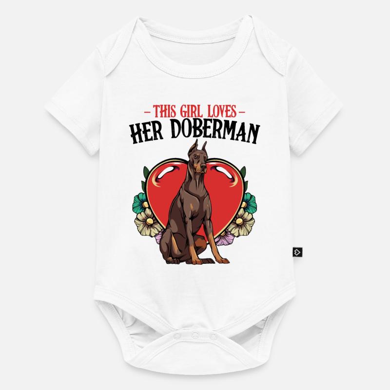 Dobermann - Body à manches courtes Premium Bébé - blanc