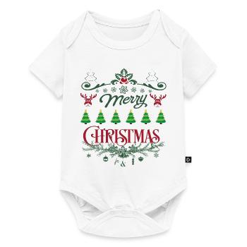 Joyeux noel noel - Body à manches courtes Premium Bébé - blanc - Devant