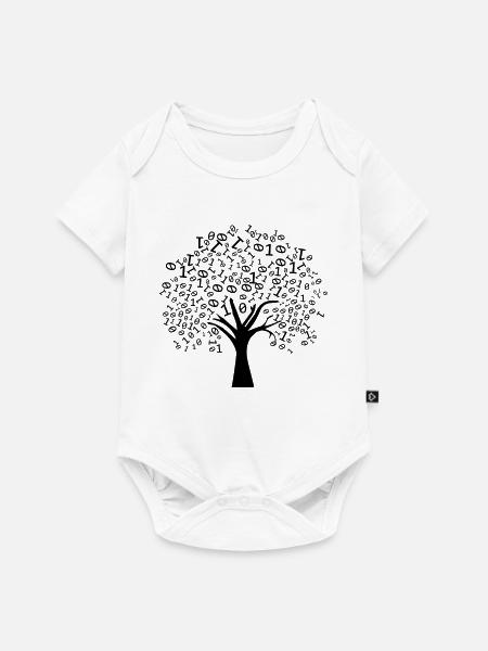 Programmierer Binärer Baum - Baby Premium Kurzarmbody - Weiß
