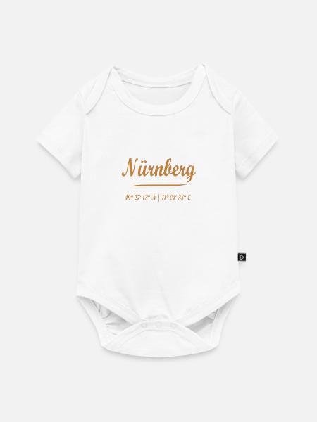 Nürnberg - Baby Premium Kurzarmbody - Weiß