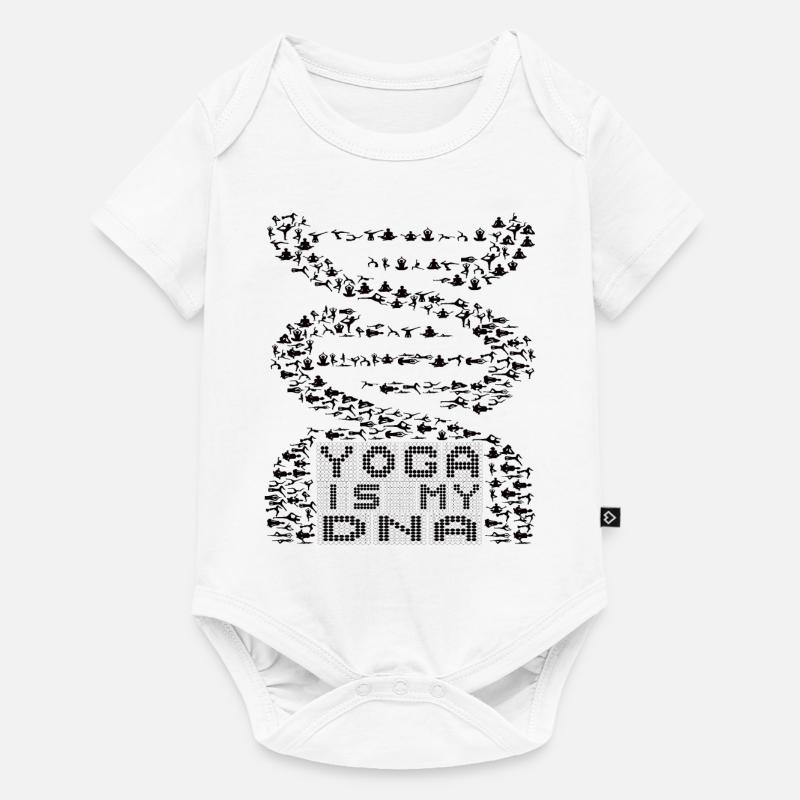 le yoga est mon adn - Body à manches courtes Premium Bébé - blanc