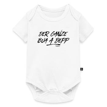 Der ganze Bua a Depp - Baby Premium Kurzarmbody - Weiß - Vorne