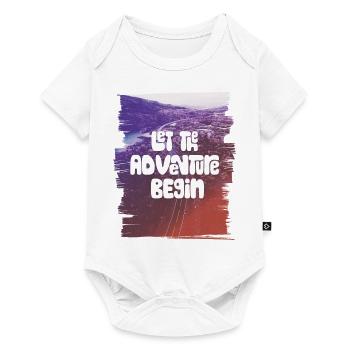 Let The Adventure Begin - Baby Premium Kurzarmbody - Weiß - Vorne