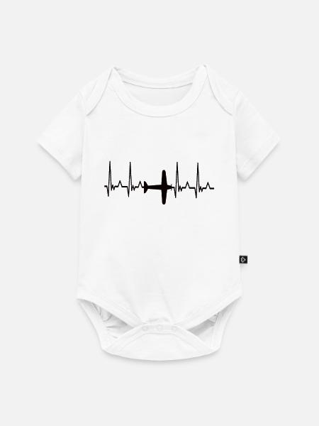 Pilot - Baby Premium Kurzarmbody - Weiß