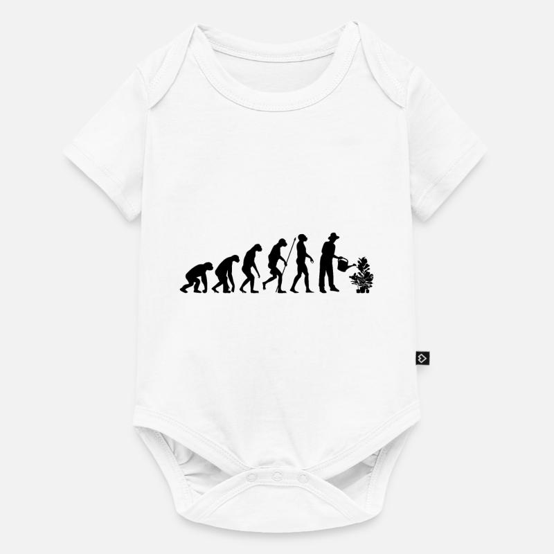 Evolution Gärtner - Baby Premium Kurzarmbody - Weiß
