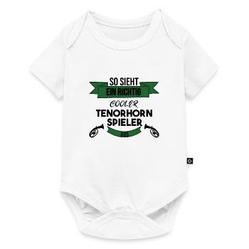 Tenorhorn Richtig Cool - Baby Premium Kurzarmbody - Weiß - Vorne