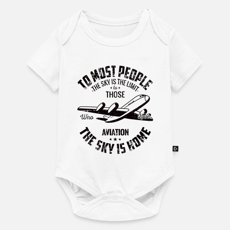 Avion - Body à manches courtes Premium Bébé - blanc