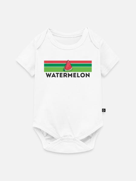 Wassermelone - Baby Premium Kurzarmbody - Weiß