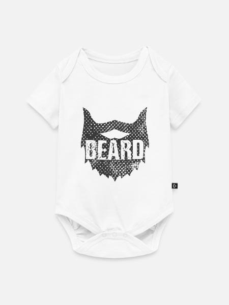 Bart - Baby Premium Kurzarmbody - Weiß