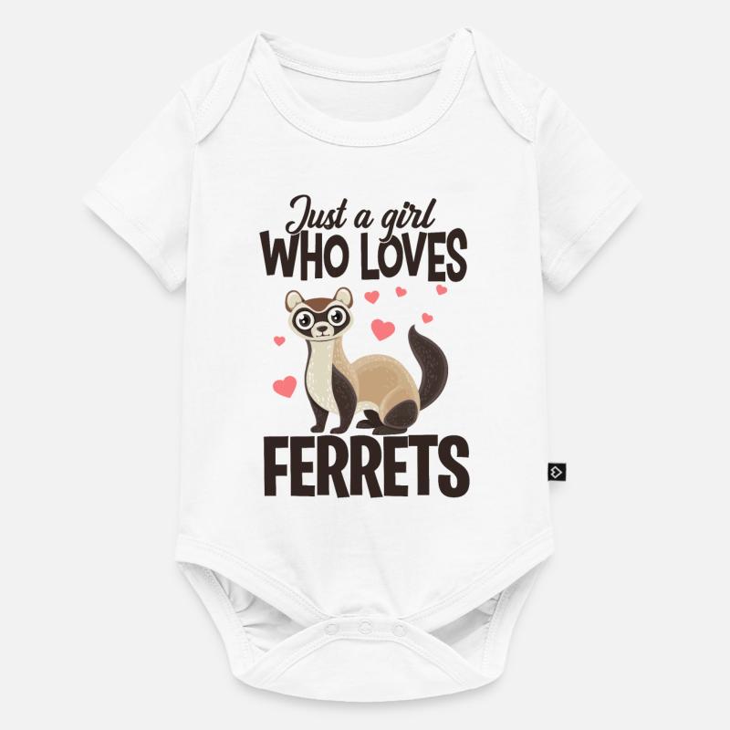 Furet - Body à manches courtes Premium Bébé - blanc