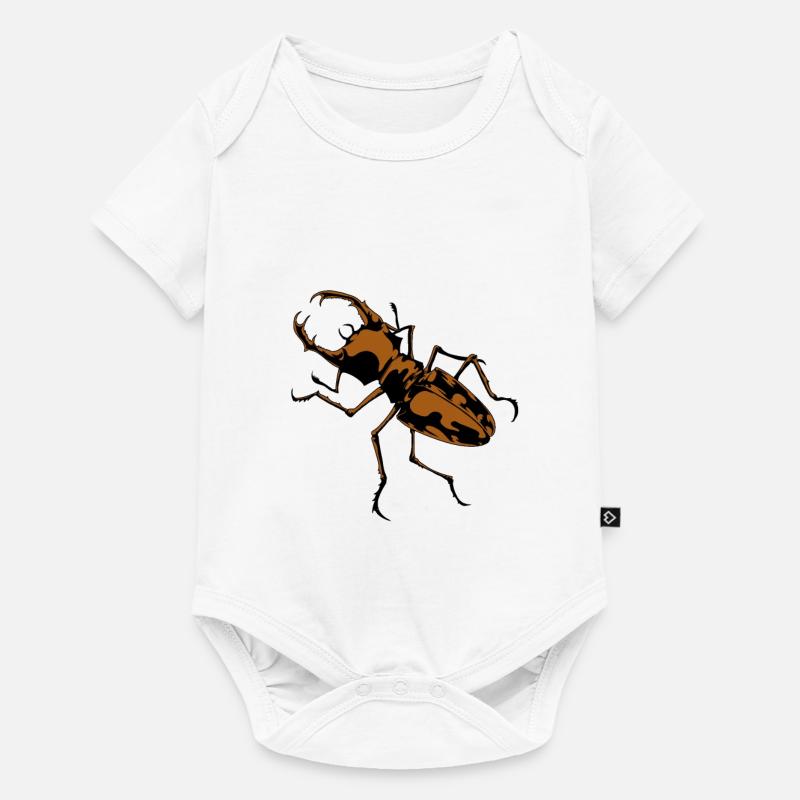 Insectes coléoptères insectes bois insectes - Body à manches courtes Premium Bébé - blanc
