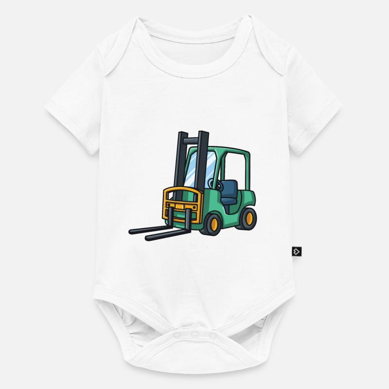 Gabelstapler gestalten - Baby Premium Kurzarmbody - Weiß