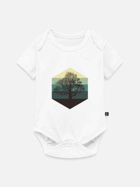 Baum - Baby Premium Kurzarmbody - Weiß