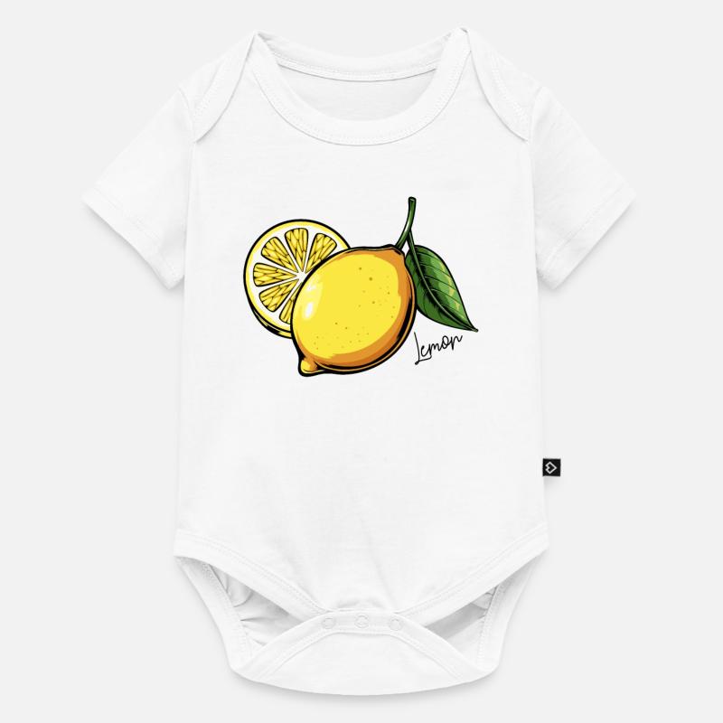 Fruit de citron - Body à manches courtes Premium Bébé - blanc