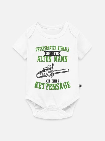 Holzfäller - Baby Premium Kurzarmbody - Weiß