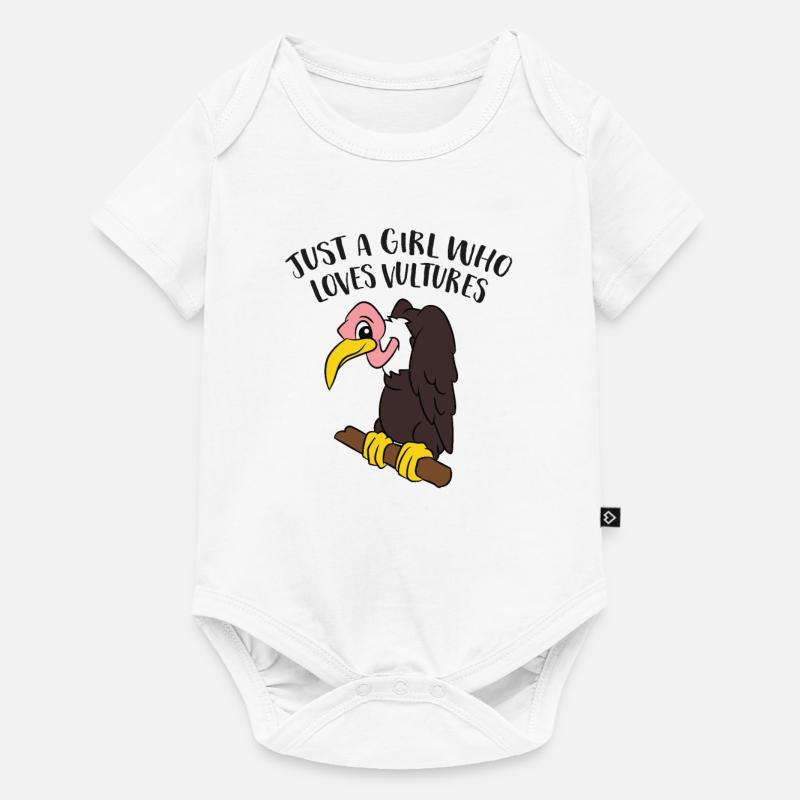 Nur Ein Mädchen Das Geier Liebt - Baby Premium Kurzarmbody - Weiß
