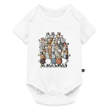 colorful bunch of horses as a gift - Baby Premium short-sleeve bodysuit - white - Front
