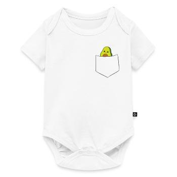 Avocado In The Pocket Vegan Food Avocado In Pocket - Baby Premium short-sleeve bodysuit - white - Front