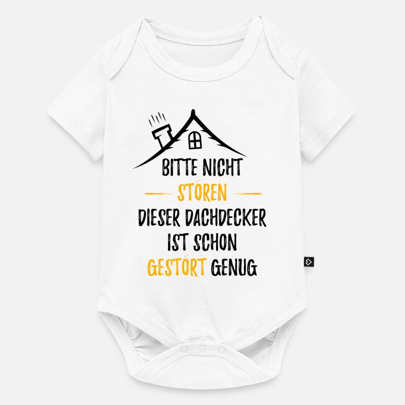 DACHDECKER - Baby Premium Kurzarmbody - Weiß